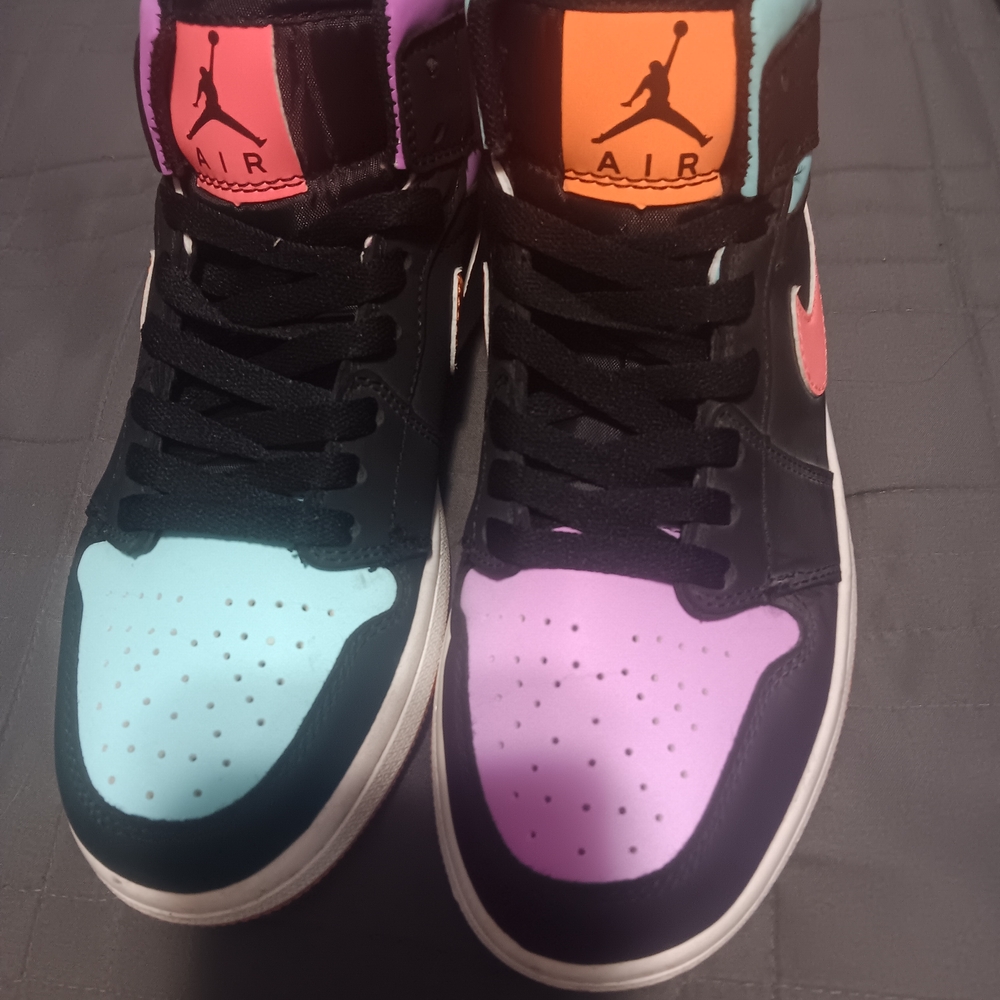Colorful Air Jordan High-Top Sneakers